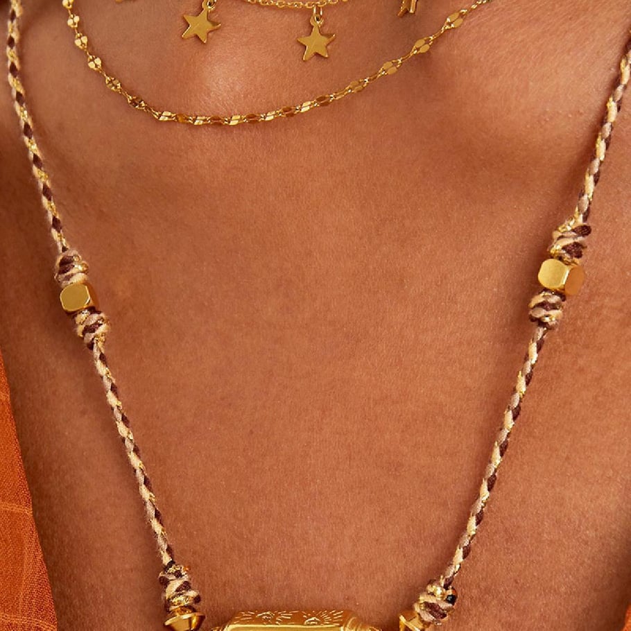 Stainless steel bead necklace h5Picture4